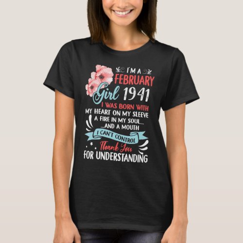Awesome Since 1941 82nd Birthday Im a February Gi T_Shirt