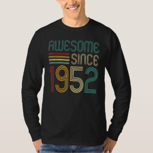 Awesome Since 1952 70th Birthday Retro T-Shirt