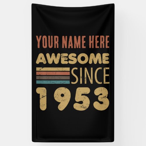 Awesome Since 1953 70th Birthday Banner