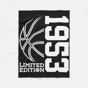 Awesome Since 1953 Birthday Bysketbyll Limited Edi Fleece Blanket