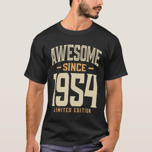 Awesome Since 1954 69th Birthday T_Shirt