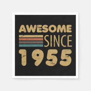 Awesome Since 1955 70th Birthday Napkins