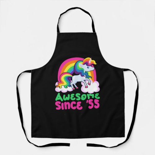 Awesome Since 1955 Unicorn Apron