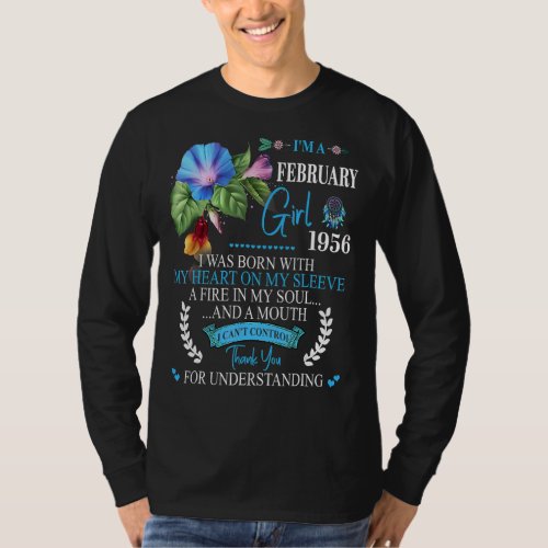 Awesome Since 1956 67th Birthday Im A February Gi T_Shirt