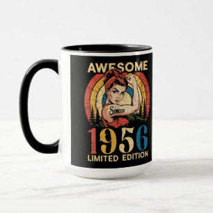Awesome Since 1956 Retro 70th Women's Birthday Mug