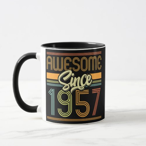 Awesome Since 1957 65th Birthday 65 Years Old Mug