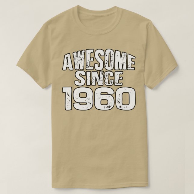 Awesome since 19601 T-Shirt (Design Front)