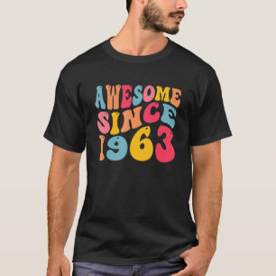 Awesome Since 1963 59 Years Old Retro Vintage 59th T-Shirt