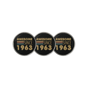 Awesome Since 1963 60th birthday Golf Ball Marker