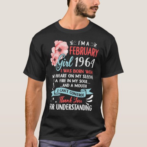 Awesome Since 1964 59th Birthday Im a February Gi T_Shirt