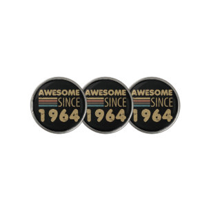 Awesome Since 1964 60th Birthday Golf Ball Marker