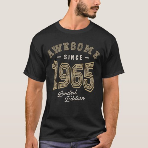 Awesome Since 1965 _ 57th Birthday Retro Classic T_Shirt