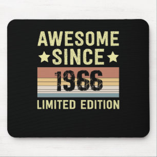 Awesome Since 1966 Birthday Mouse Pad