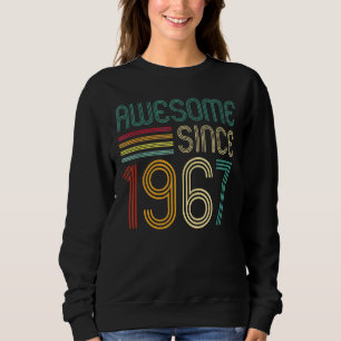 Awesome Since 1967 55th Birthday Retro Sweatshirt