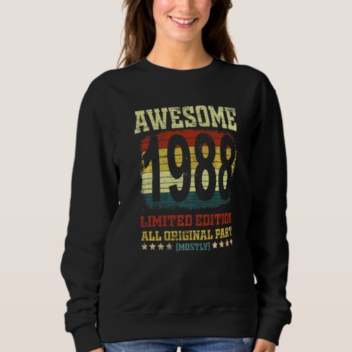 Awesome Since 1968 Old Vintage Retro 54th Birthday Sweatshirt