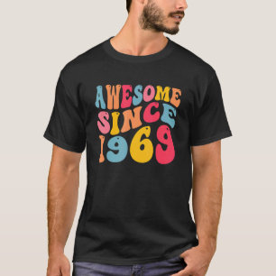Awesome Since 1969 53 Years Old Retro Vintage 53rd T-Shirt