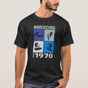 Awesome since 1970 Wakeboard lifestyle 1 T-Shirt