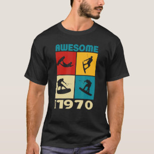 Awesome since 1970 Wakeboard lifestyle T-Shirt
