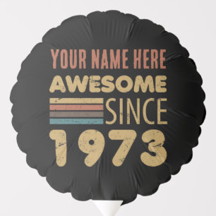 Awesome Since 1973 50th Birthday Balloon