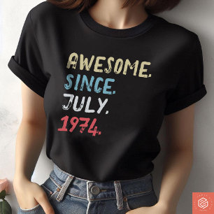 Awesome Since 1974, 50th Birthday personalized T-Shirt