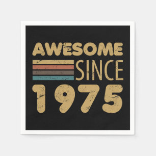 Awesome Since 1975 50th Birthday Napkins