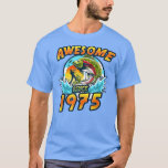 Awesome since 1975 Angel Fishing Birthday  T-Shirt<br><div class="desc">Awesome since 1975 Angel Fishing Birthday  .</div>