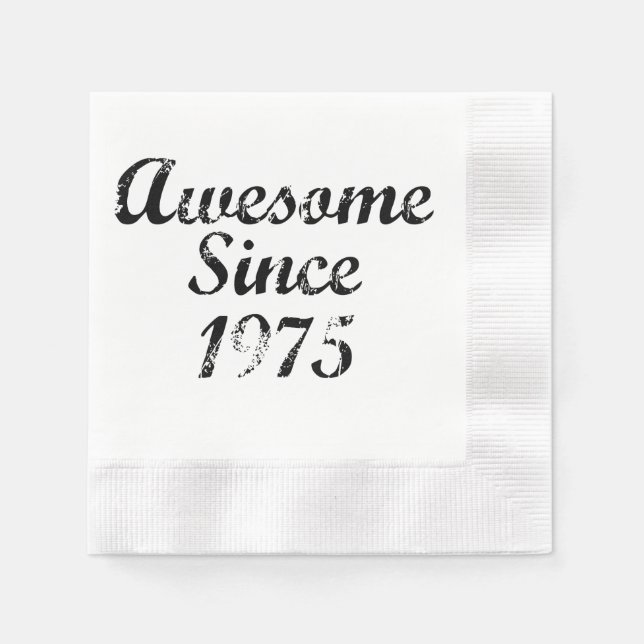 Awesome Since 1975 Paper Napkins (Front)