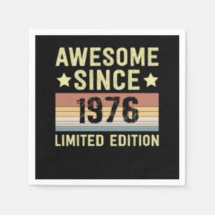 Awesome Since 1976 Birthday Napkins