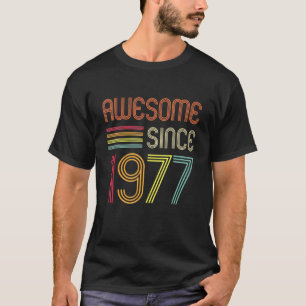 Awesome Since 1977 45th Birthday Retro T-Shirt