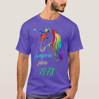 Awesome Since 1978 41st Magical Unicorn Birthday  T-Shirt