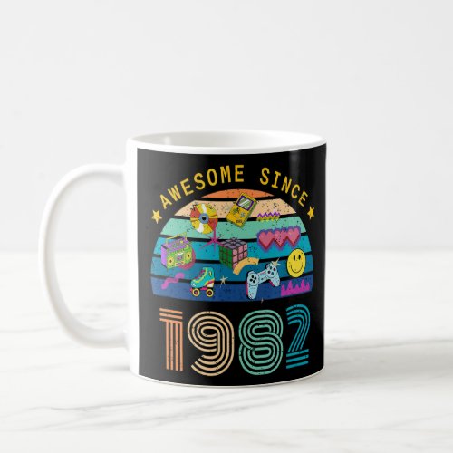 Awesome since 1980 Vintage 1980s  I Love The 80s  Coffee Mug