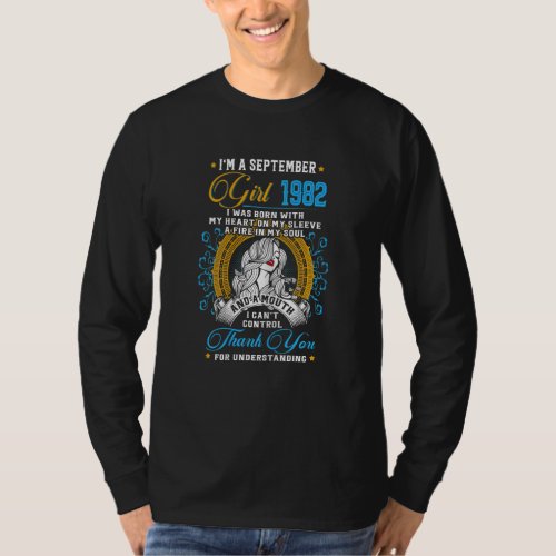 Awesome Since 1982 40th Birthday Im A September G T_Shirt