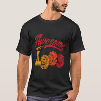 Awesome Since 1983 36 Years Old 36Th Birthday Gift T-Shirt