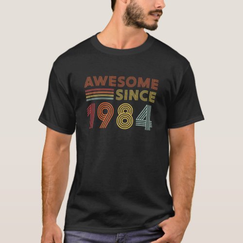 Awesome Since 1984 Vintage 38Th Birthday Gifts 38 T_Shirt