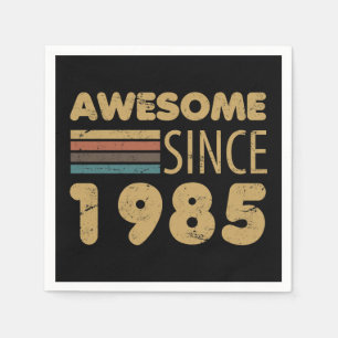 Awesome Since 1985 40th Birthday Napkins