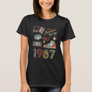 Awesome Since 1987 Vintage Retro 35th Birthday T-Shirt