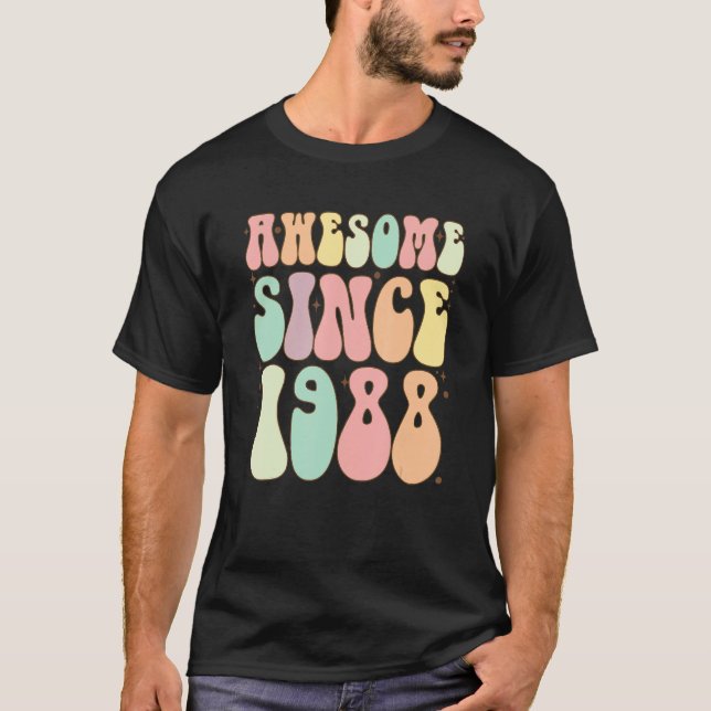 Awesome Since 1988 Birthday   34 Years Old Women M T-Shirt (Front)