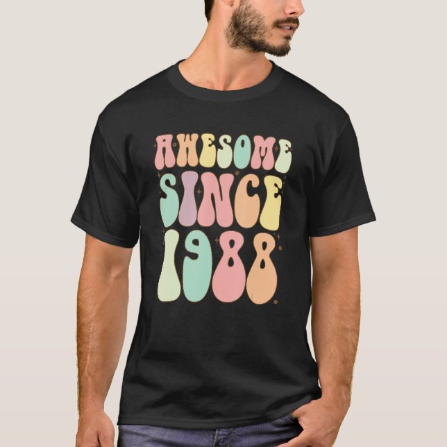 Awesome Since 1988 Birthday   34 Years Old Women M T-Shirt (Front)