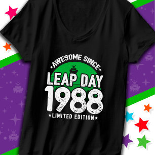 Awesome Since 1988 Leap Year Day Feb 29 Birthday T-Shirt