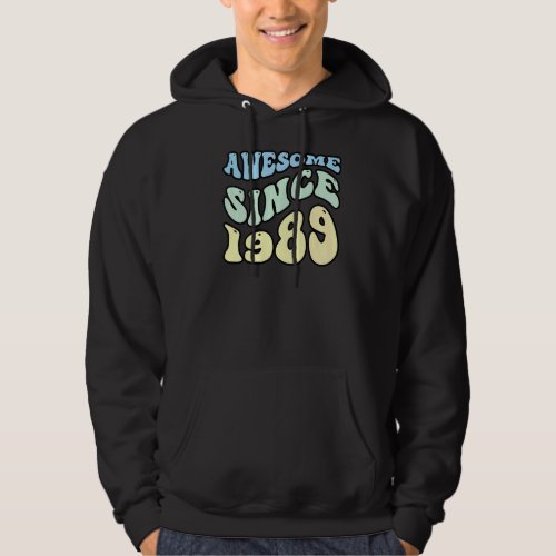 Awesome Since 1989 Vintage Retro Birthday   Hoodie
