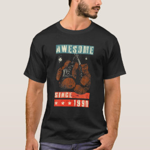 Awesome Since 1990 Retro Boxing Gloves Birthday T-Shirt