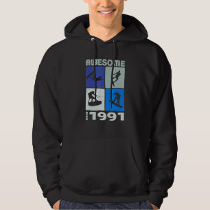 Awesome since 1991 Wakeboard lifestyle Hoodie