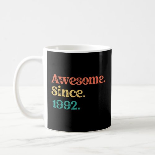 Awesome Since 1992 70s 60s Retro Birthday Party  Coffee Mug