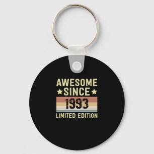 Awesome Since 1993 Birthday Keychain