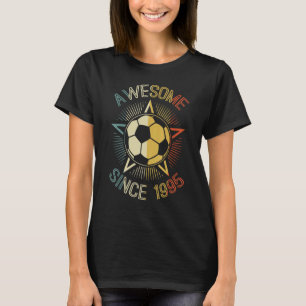 Awesome Since 1995 Soccer Birthday Retro Team Bday T-Shirt