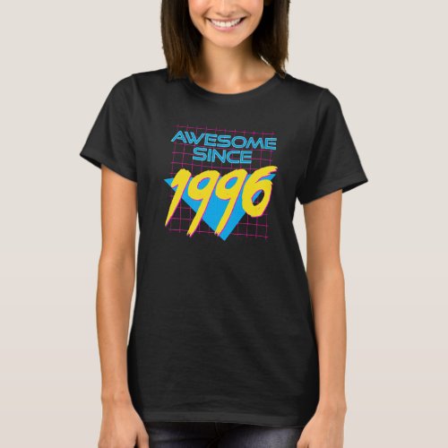Awesome Since 1996 Cool 26 Years Old Graphic T_Shirt