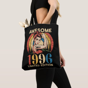 Awesome Since 1996 Retro 30th Women's Birthday Tote Bag