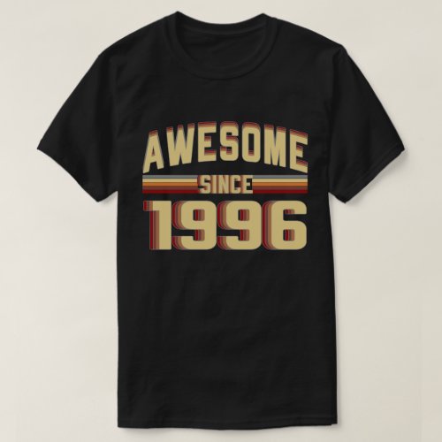 Awesome Since 1996 Vintage 23 Years Old Birthday T_Shirt