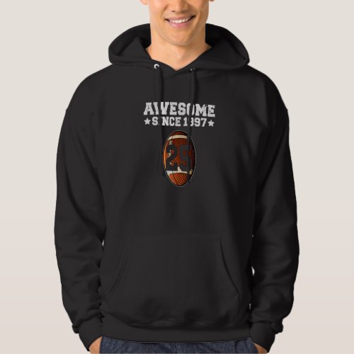 Awesome Since 1997 Football 25th Birthday 25 Years Hoodie