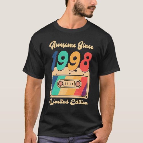 Awesome Since 1998 Shirt Happy 24th Birthday Women